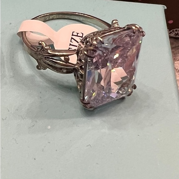 Kaylee Jackson ring size 11 sterling silver diamond (simulated) - Picture 2 of 11